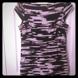 🍍3 for $38! Black and white layered sheath dress